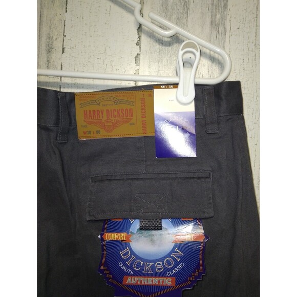 NWT Gray Men's Harry Dickson  Cargo Pants sz 38 measures 38x34 - Picture 7 of 9